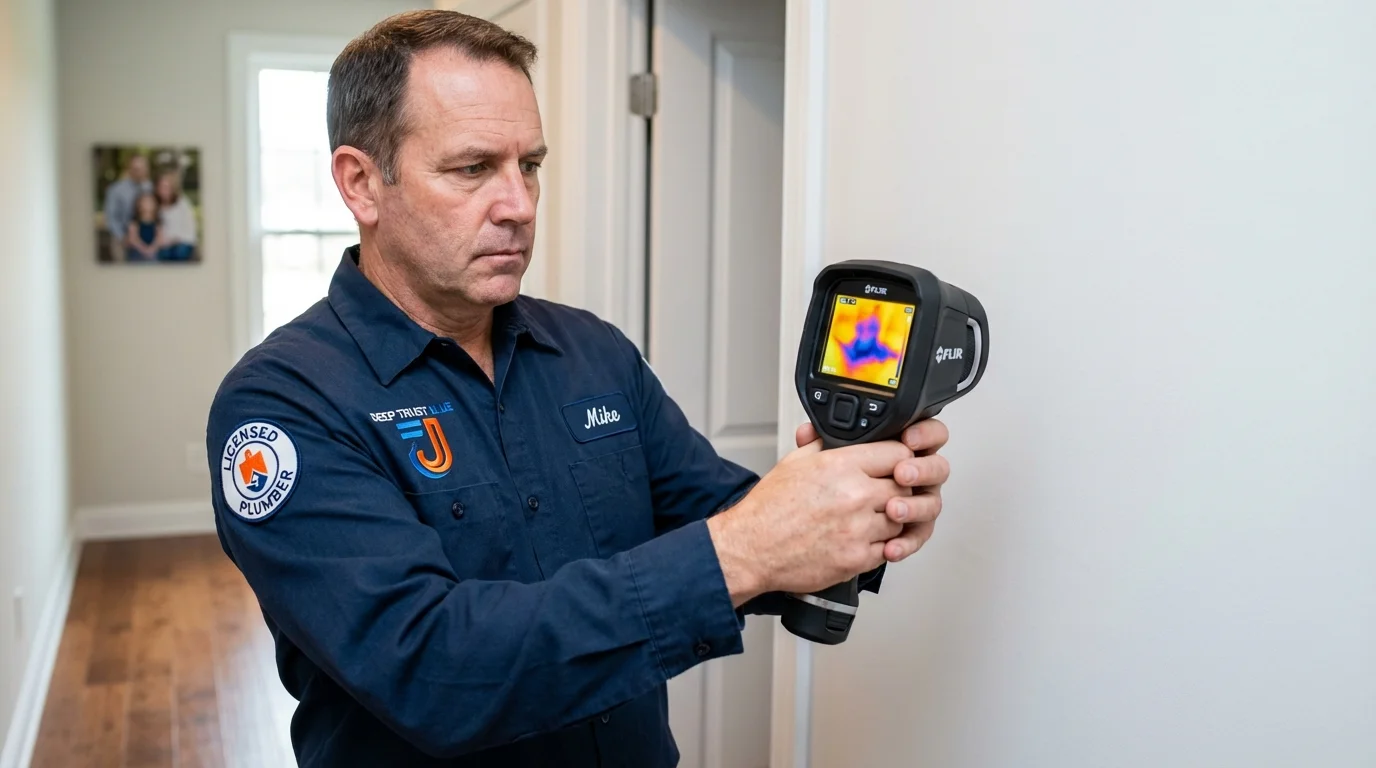 Thermal imaging leak detection by Johns Plumbing LLC in Valley